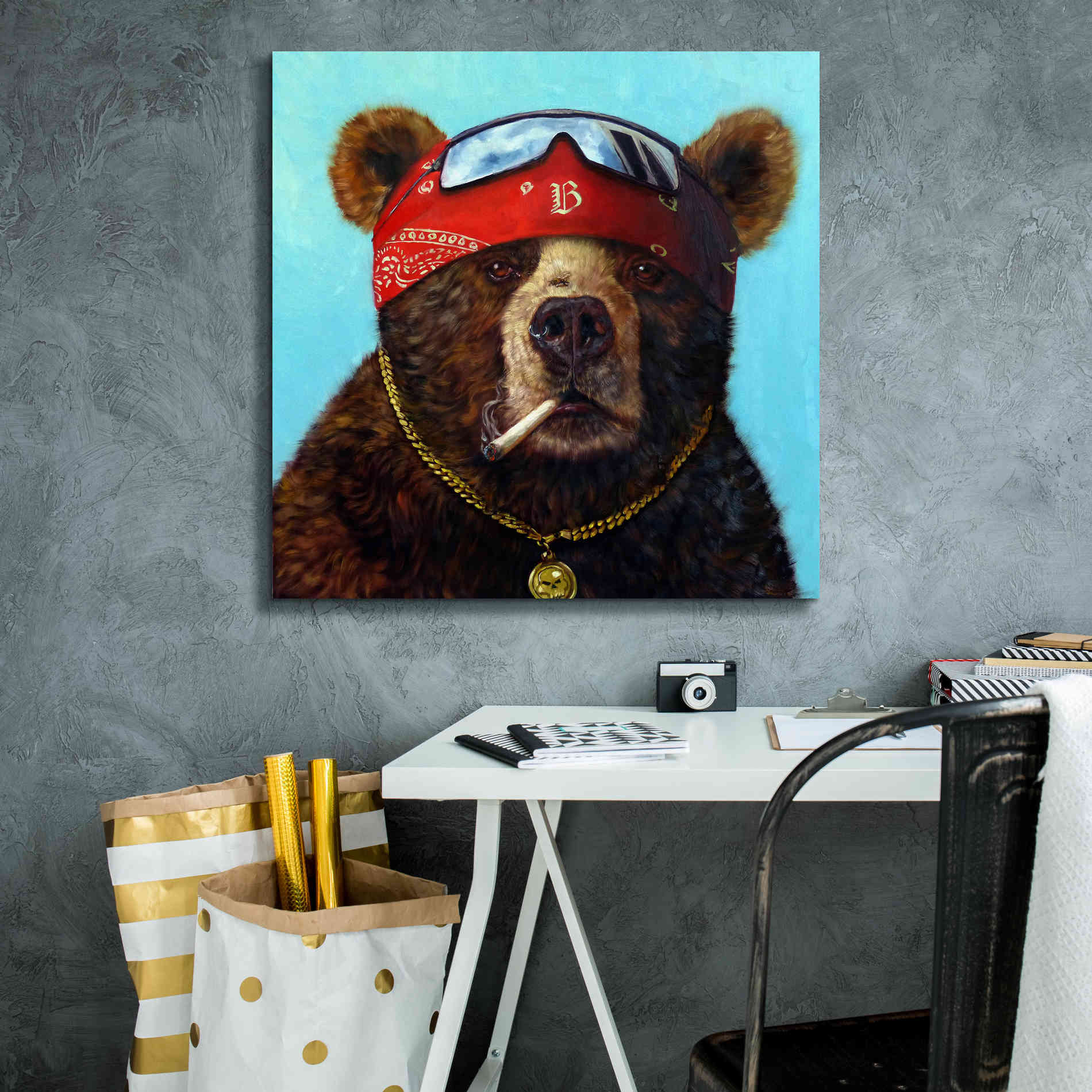 'Half Baked' by Lucia Heffernan, Canvas Wall Art,26x26