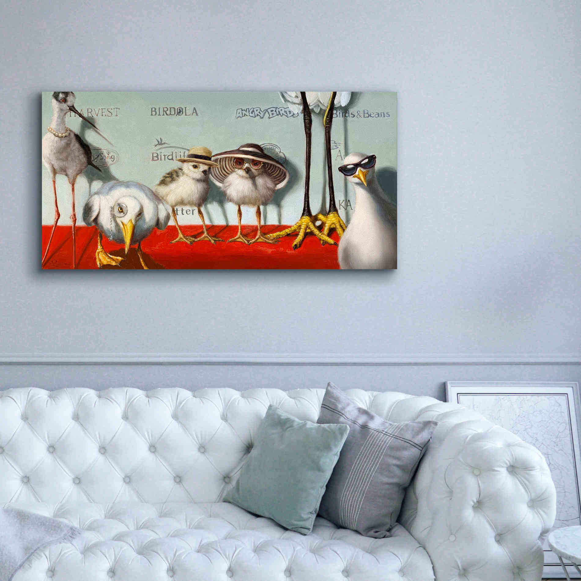 'Hampton Chicks' by Lucia Heffernan, Canvas Wall Art,60x30