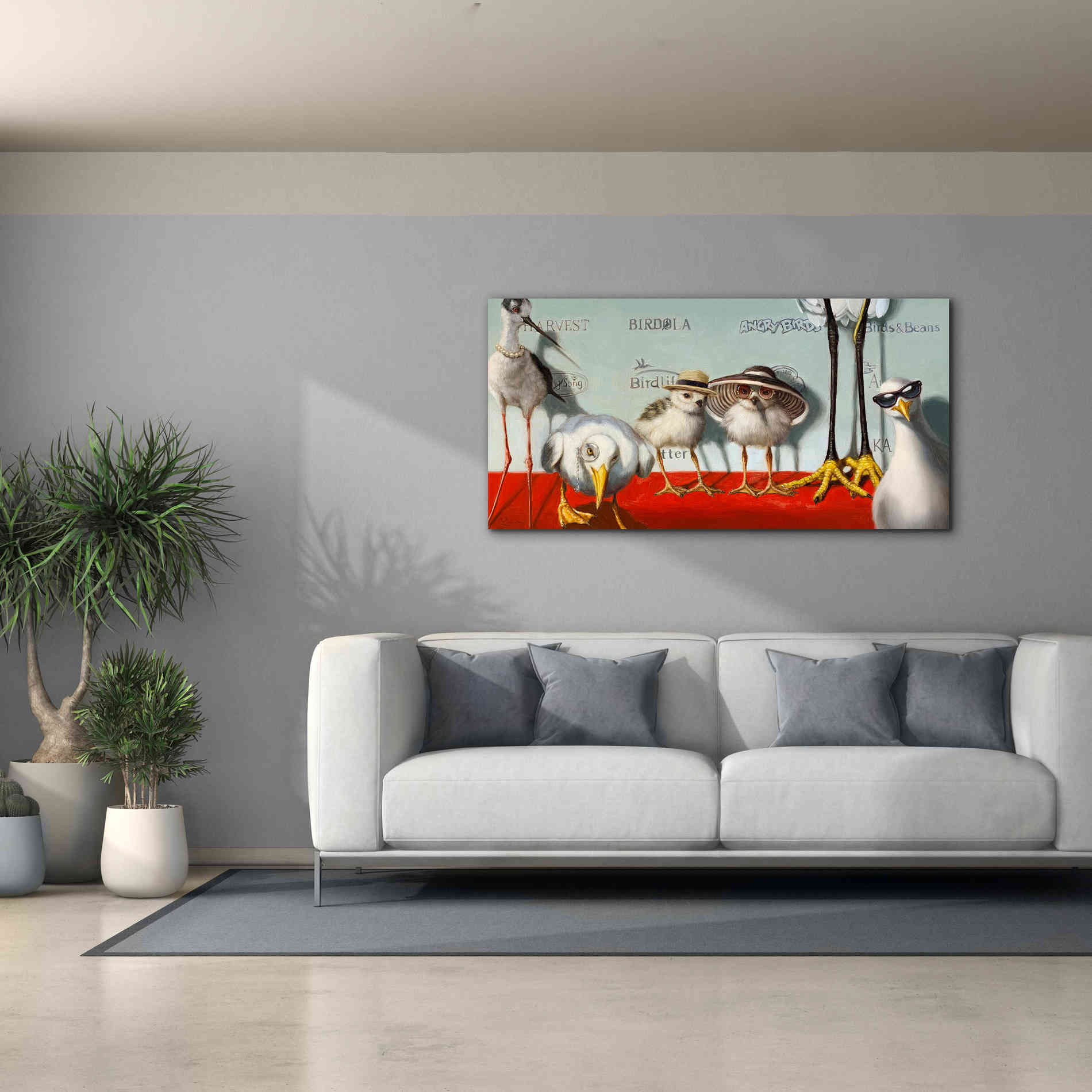 'Hampton Chicks' by Lucia Heffernan, Canvas Wall Art,60x30