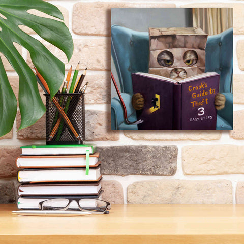 Image of 'Cat Burglar 2' by Lucia Heffernan, Canvas Wall Art,12x12