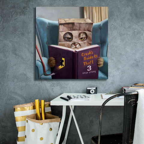 Image of 'Cat Burglar 2' by Lucia Heffernan, Canvas Wall Art,26x26