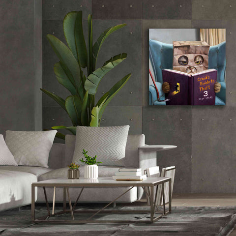 Image of 'Cat Burglar 2' by Lucia Heffernan, Canvas Wall Art,37x37