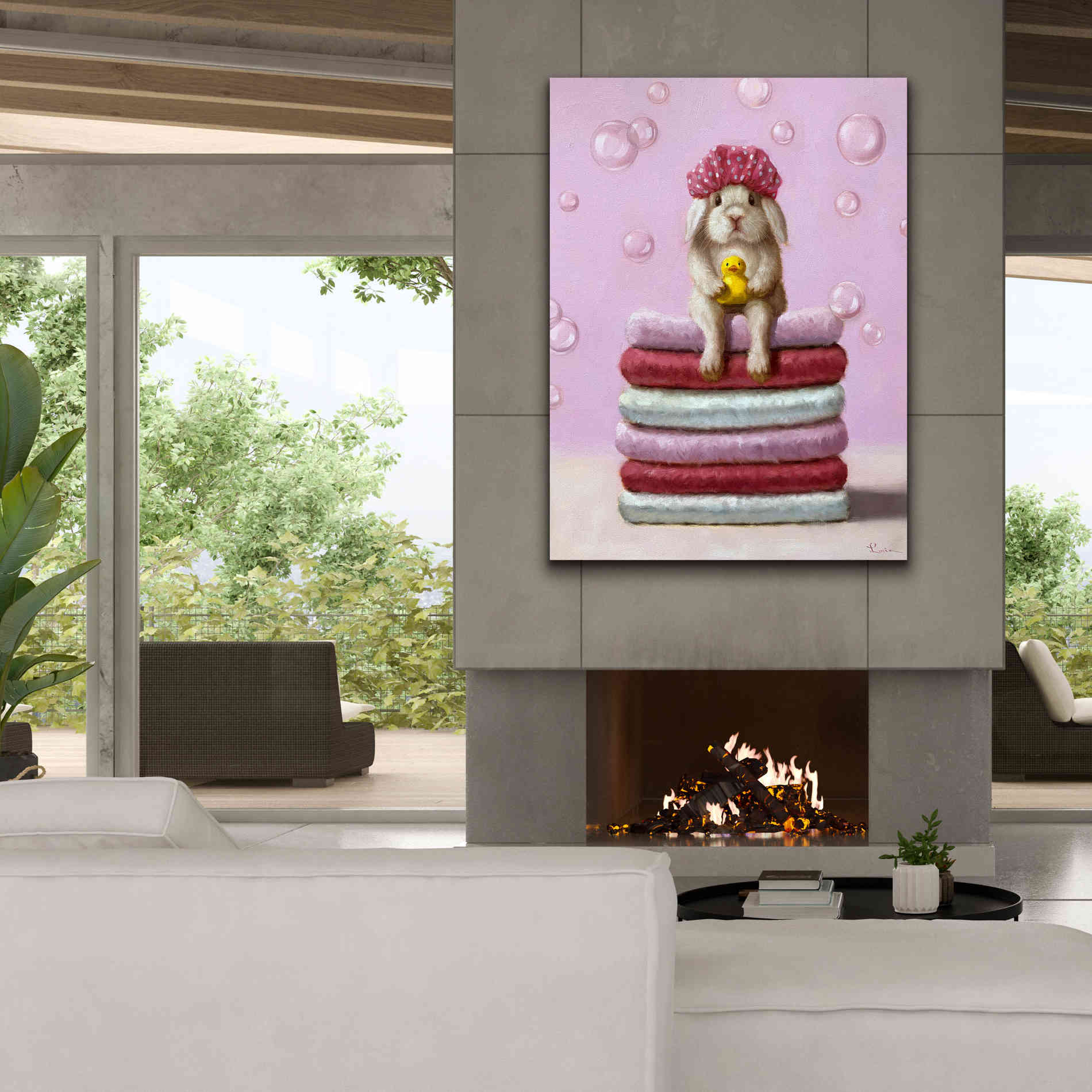 'Bath Day' by Lucia Heffernan, Canvas Wall Art,40x54