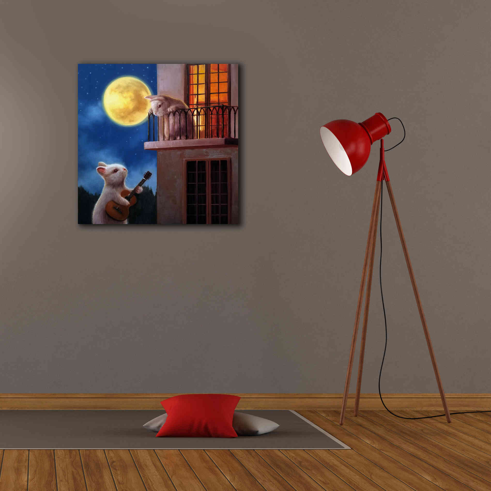 'Moonlight Serenade' by Lucia Heffernan, Canvas Wall Art,26x26