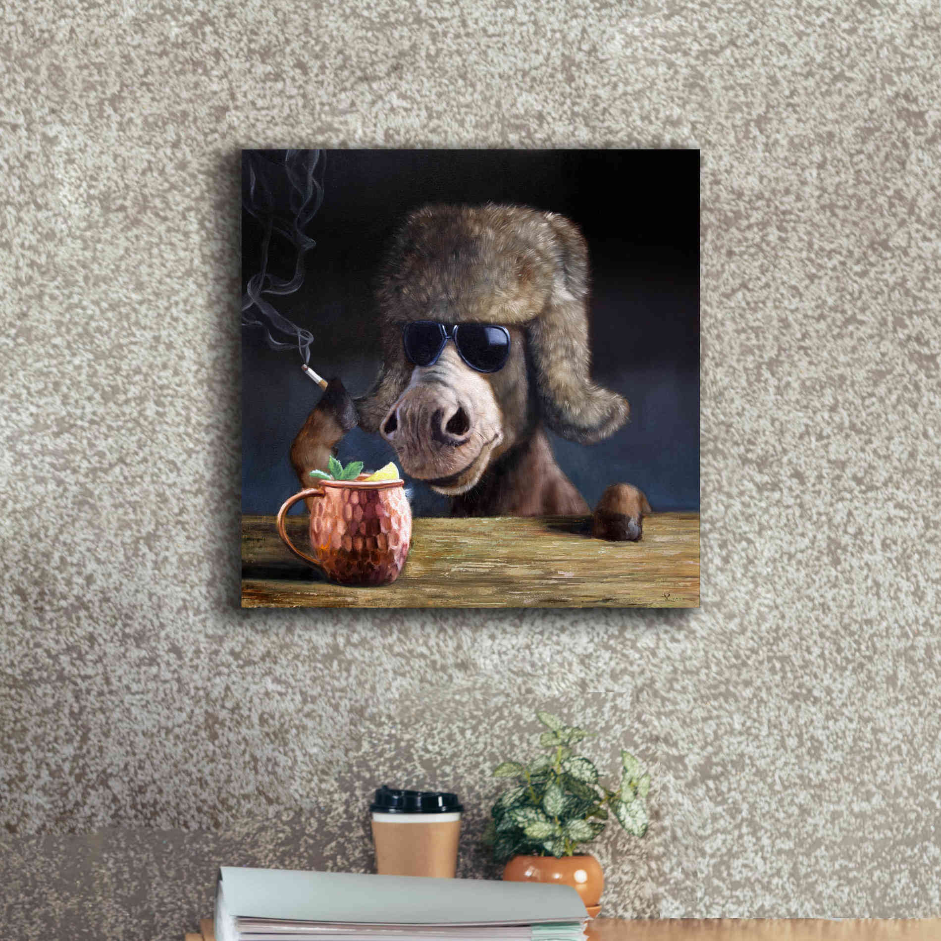 'Moscow Mule' by Lucia Heffernan, Canvas Wall Art,18x18