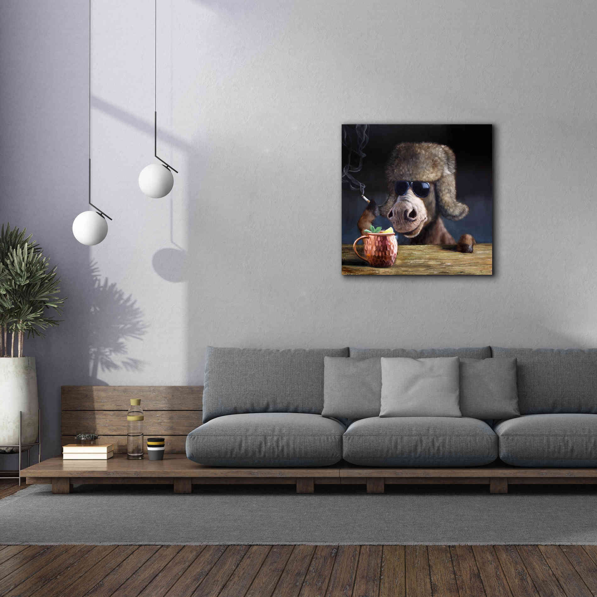 'Moscow Mule' by Lucia Heffernan, Canvas Wall Art,37x37