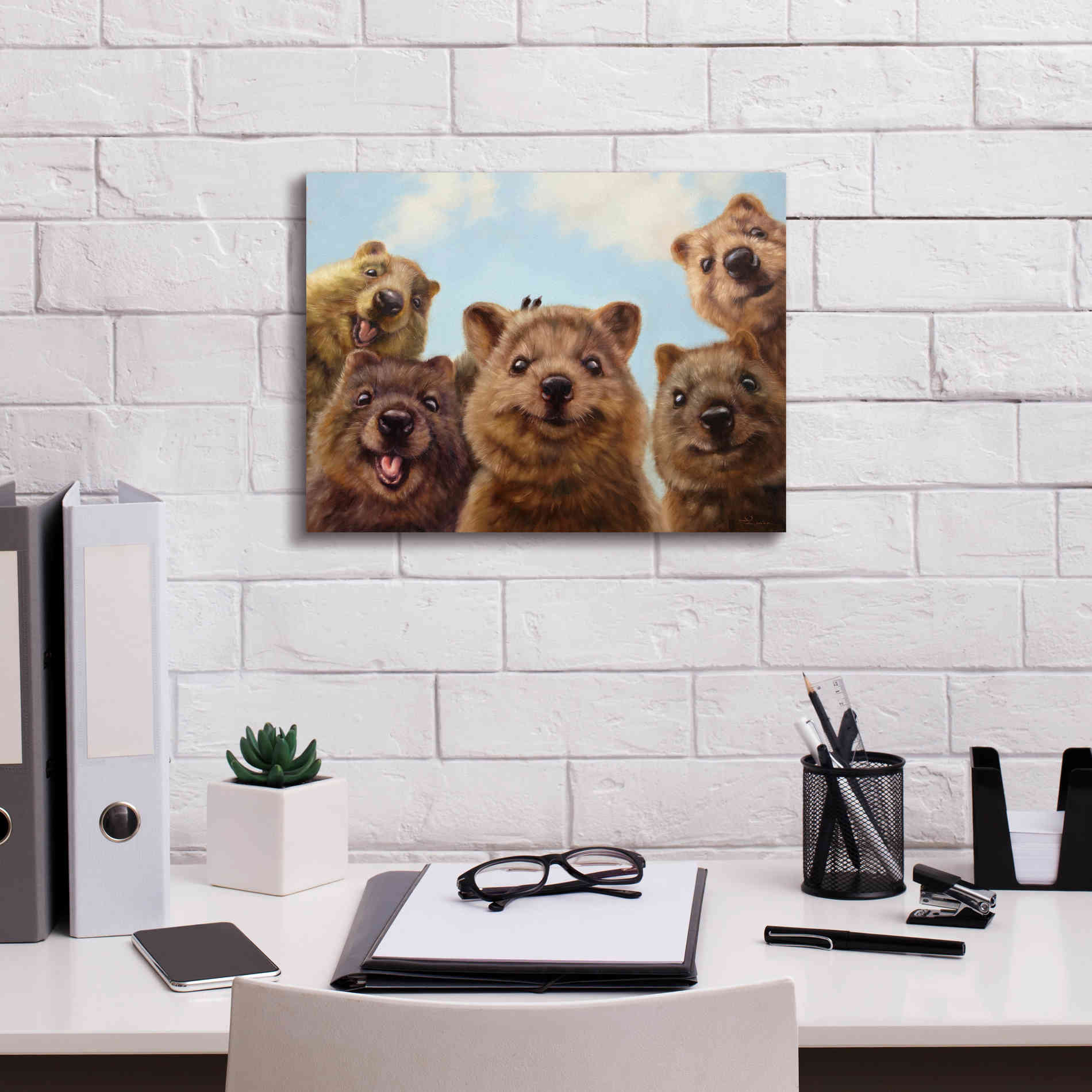 'Selfie Down Under No. 2' by Lucia Heffernan, Canvas Wall Art,16x12