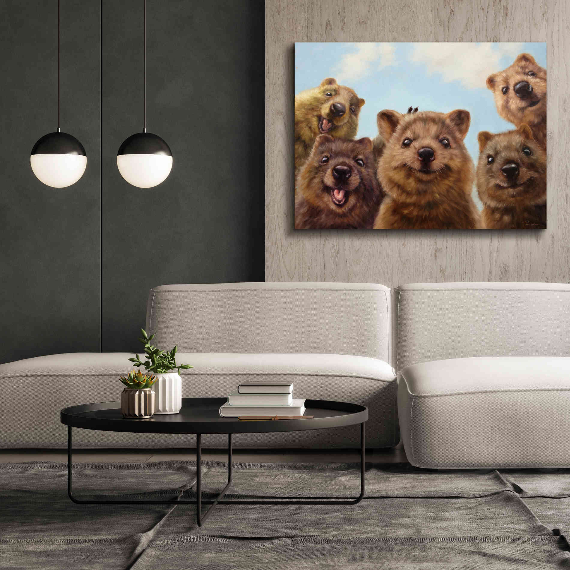 'Selfie Down Under No. 2' by Lucia Heffernan, Canvas Wall Art,54x40