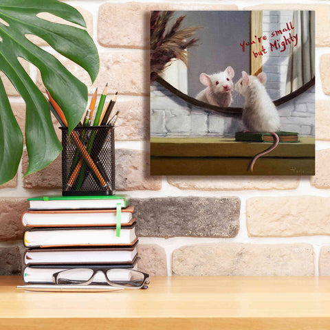 Image of 'Mighty Mouse' by Lucia Heffernan, Canvas Wall Art,12x12