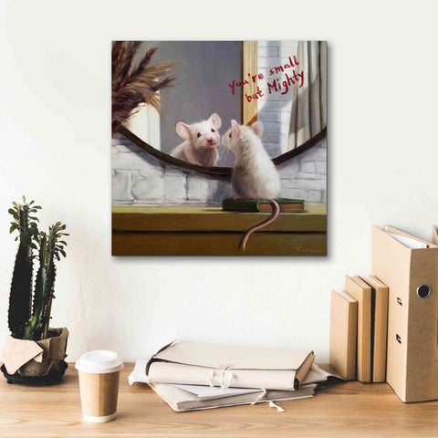 Image of 'Mighty Mouse' by Lucia Heffernan, Canvas Wall Art,18x18