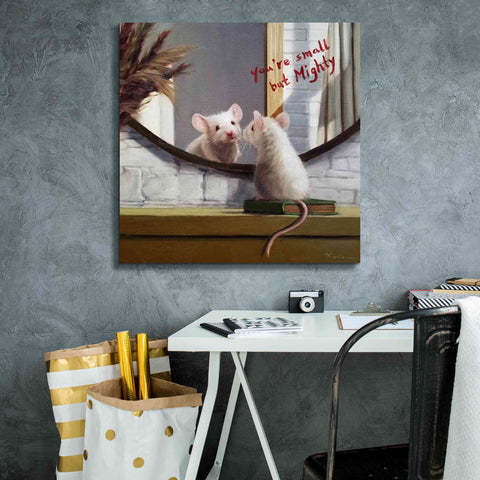Image of 'Mighty Mouse' by Lucia Heffernan, Canvas Wall Art,26x26
