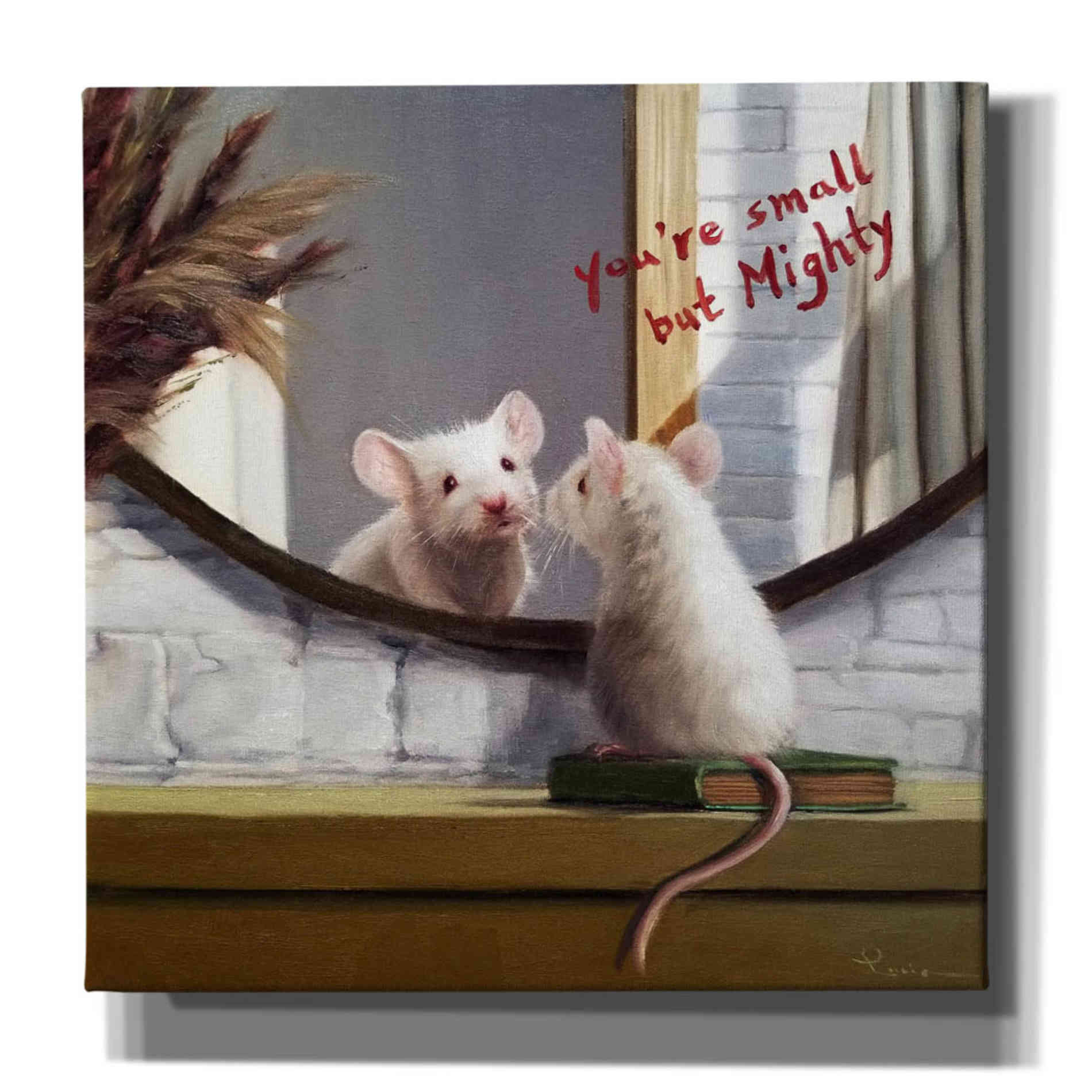 'Mighty Mouse' by Lucia Heffernan, Canvas Wall Art