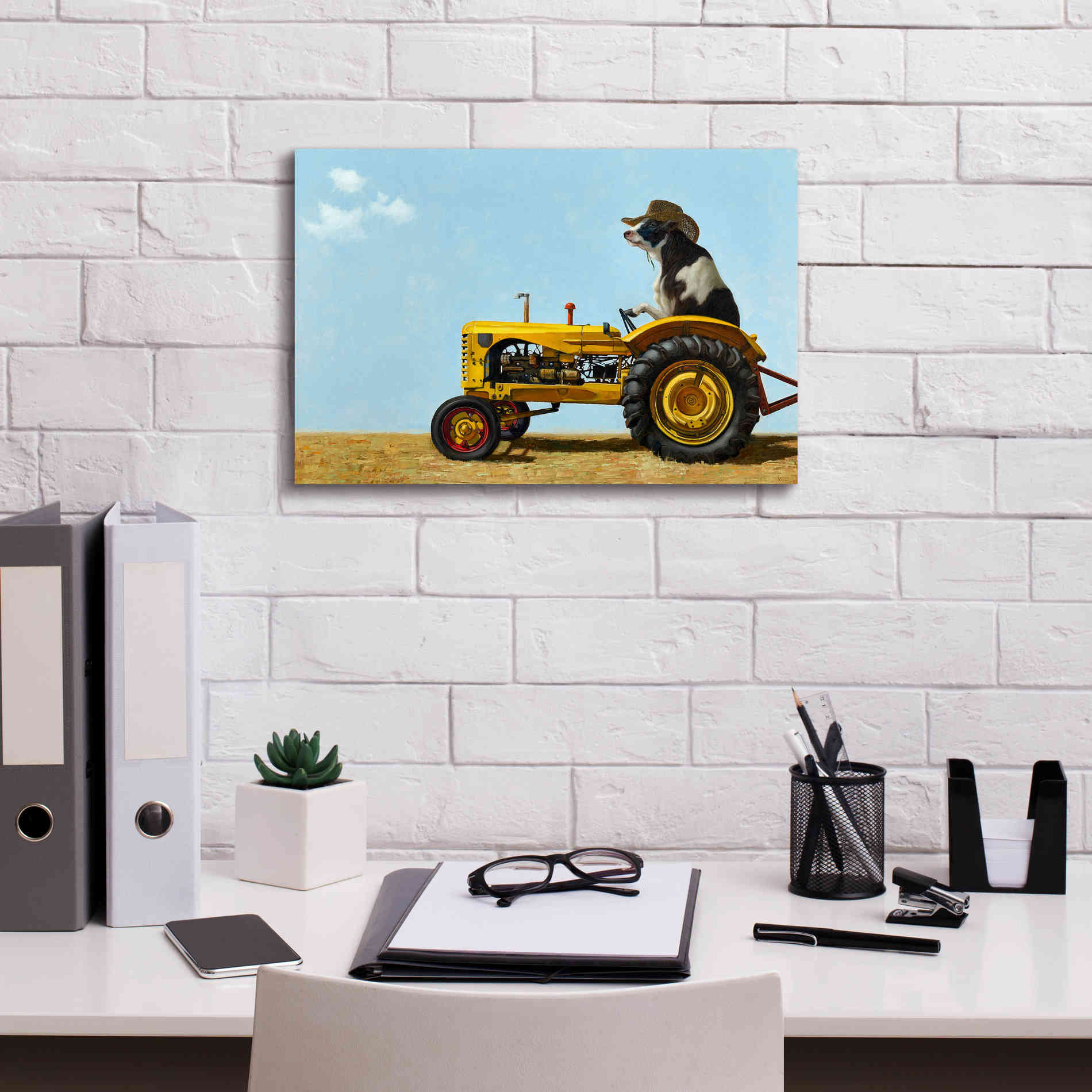 'Uncommon Cowboy' by Lucia Heffernan, Canvas Wall Art,18x12