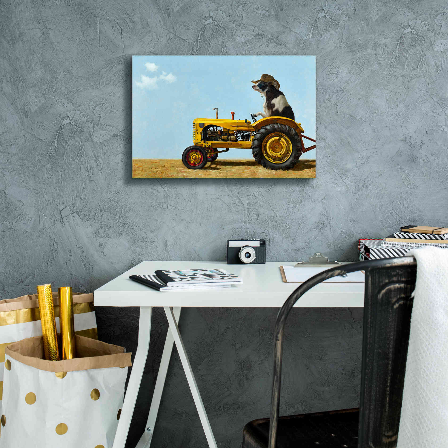 'Uncommon Cowboy' by Lucia Heffernan, Canvas Wall Art,18x12