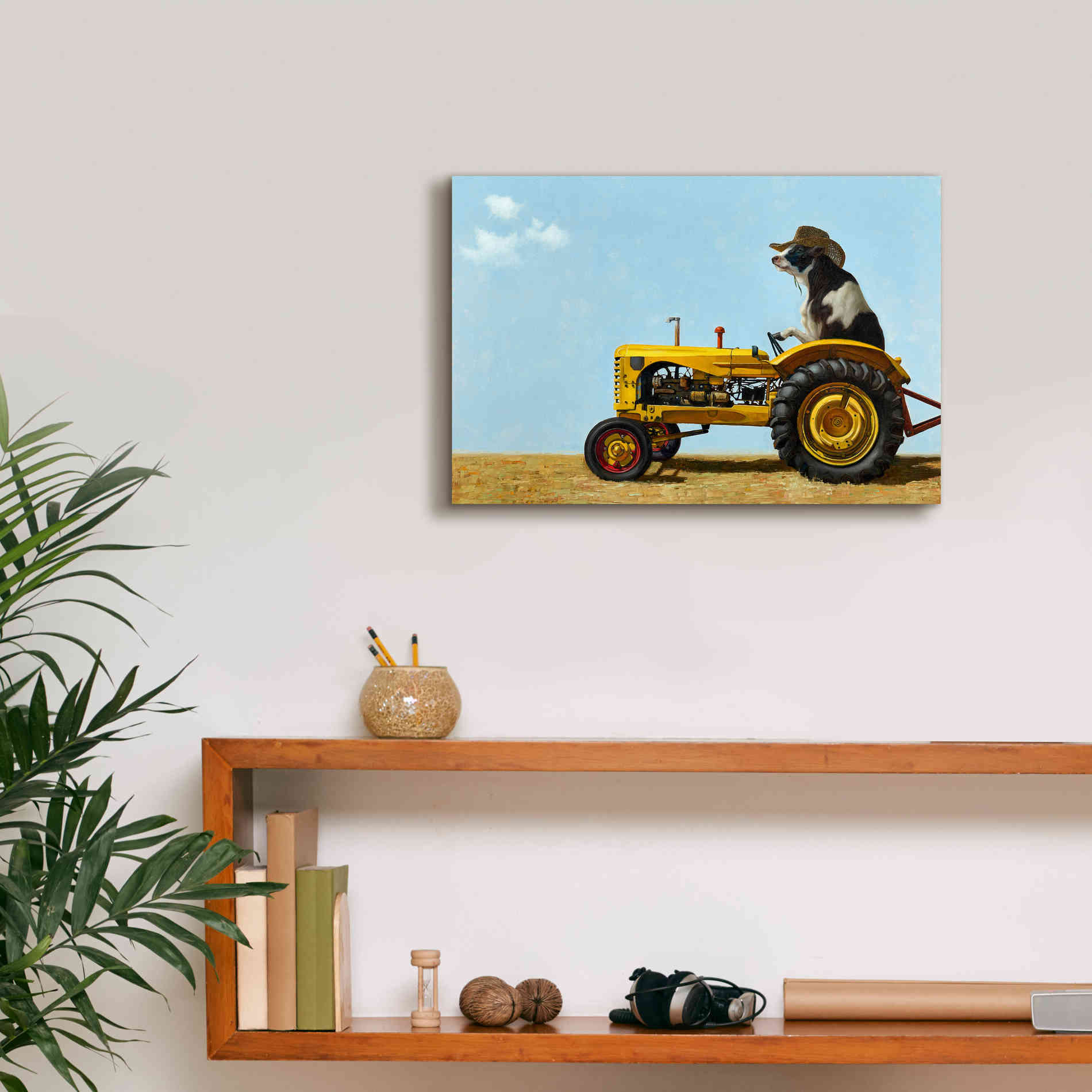 'Uncommon Cowboy' by Lucia Heffernan, Canvas Wall Art,18x12