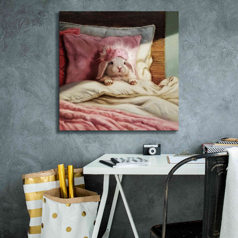 Image of 'Bed Hare' by Lucia Heffernan, Canvas Wall Art,26x26