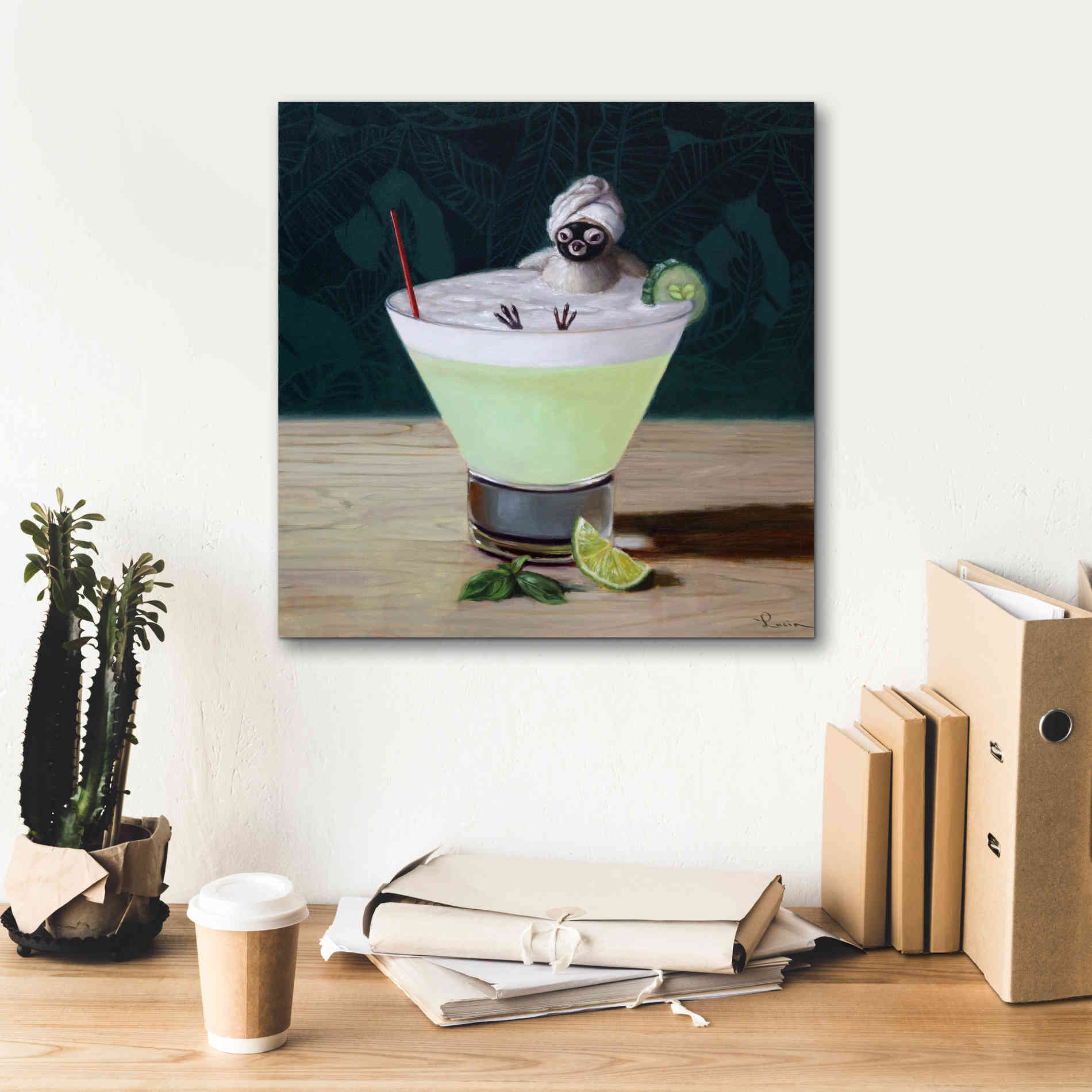 'Day Off' by Lucia Heffernan, Canvas Wall Art,18x18