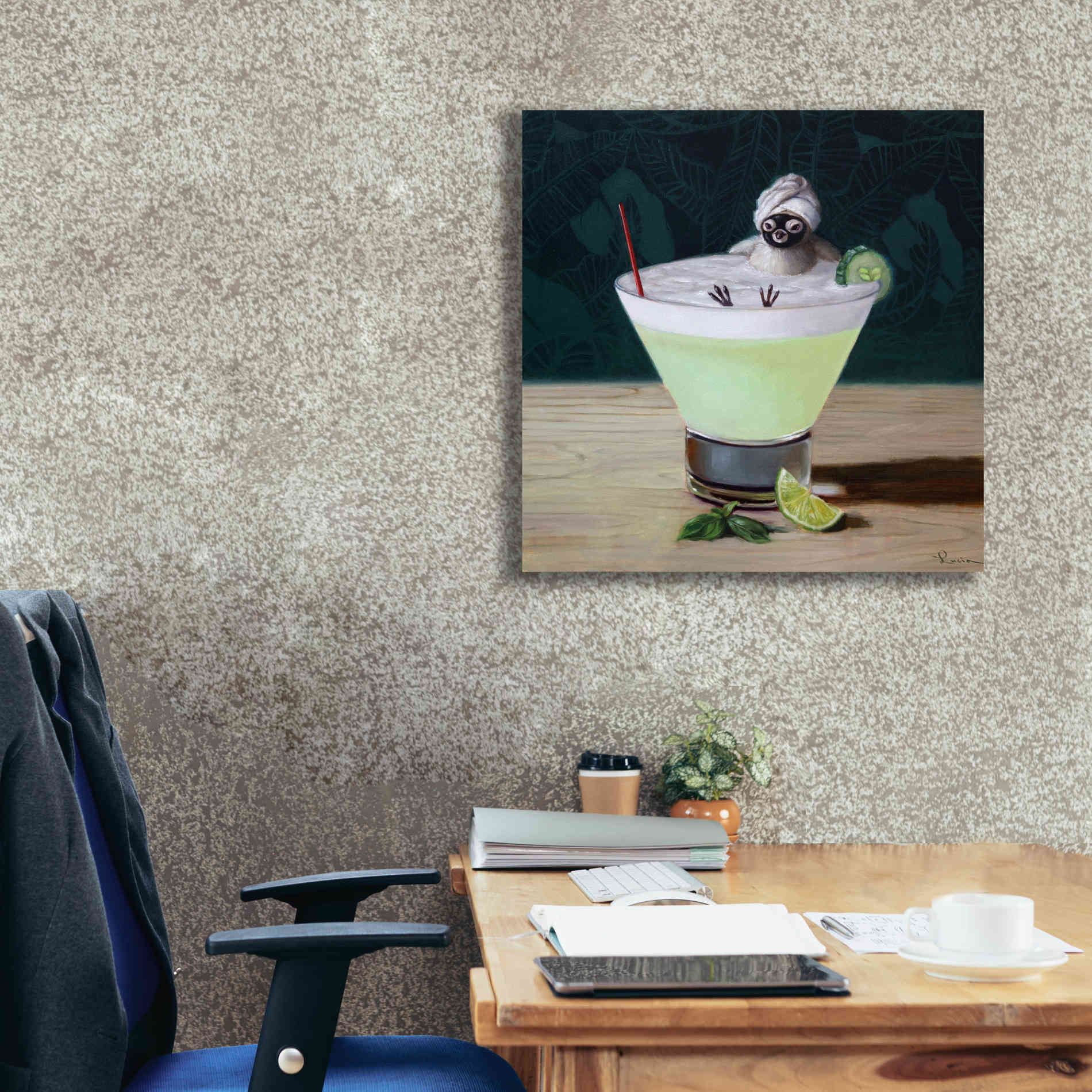 'Day Off' by Lucia Heffernan, Canvas Wall Art,26x26