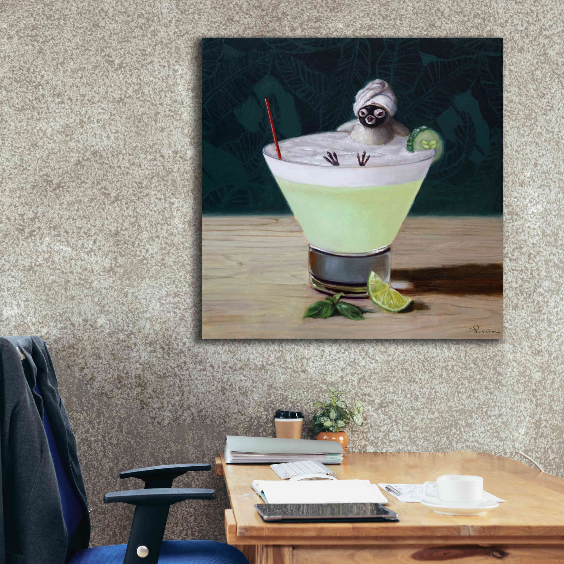 'Day Off' by Lucia Heffernan, Canvas Wall Art,37x37