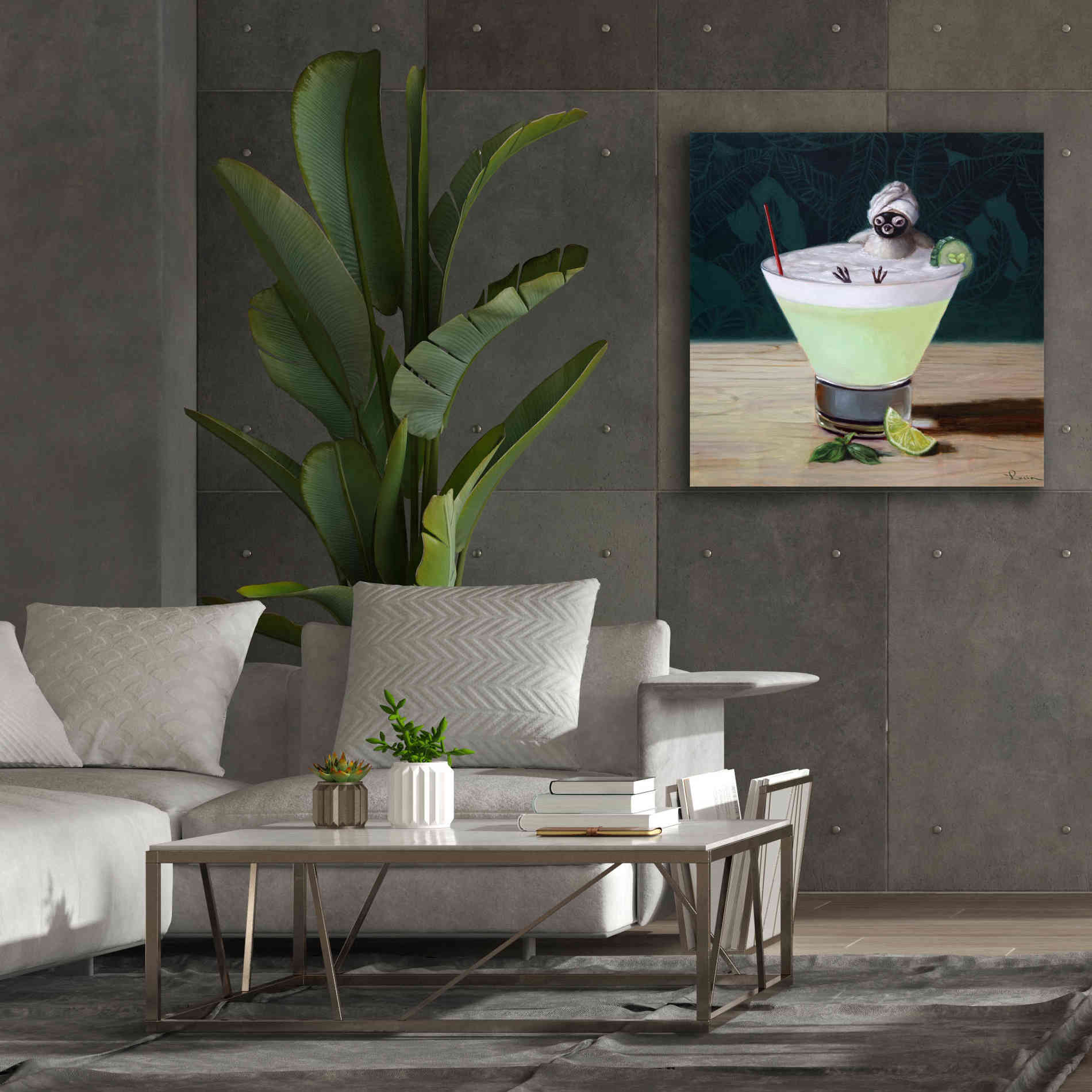 'Day Off' by Lucia Heffernan, Canvas Wall Art,37x37