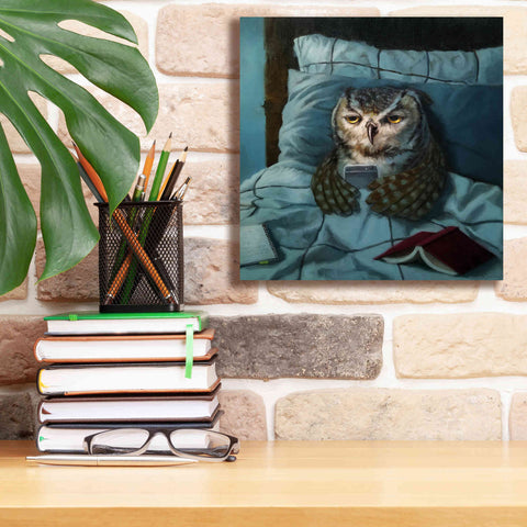 Image of 'Night Owl' by Lucia Heffernan, Canvas Wall Art,12x12