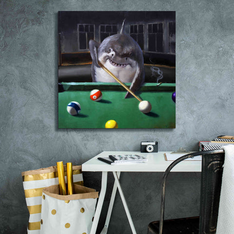 Image of 'Pool Shark' by Lucia Heffernan, Canvas Wall Art,26x26