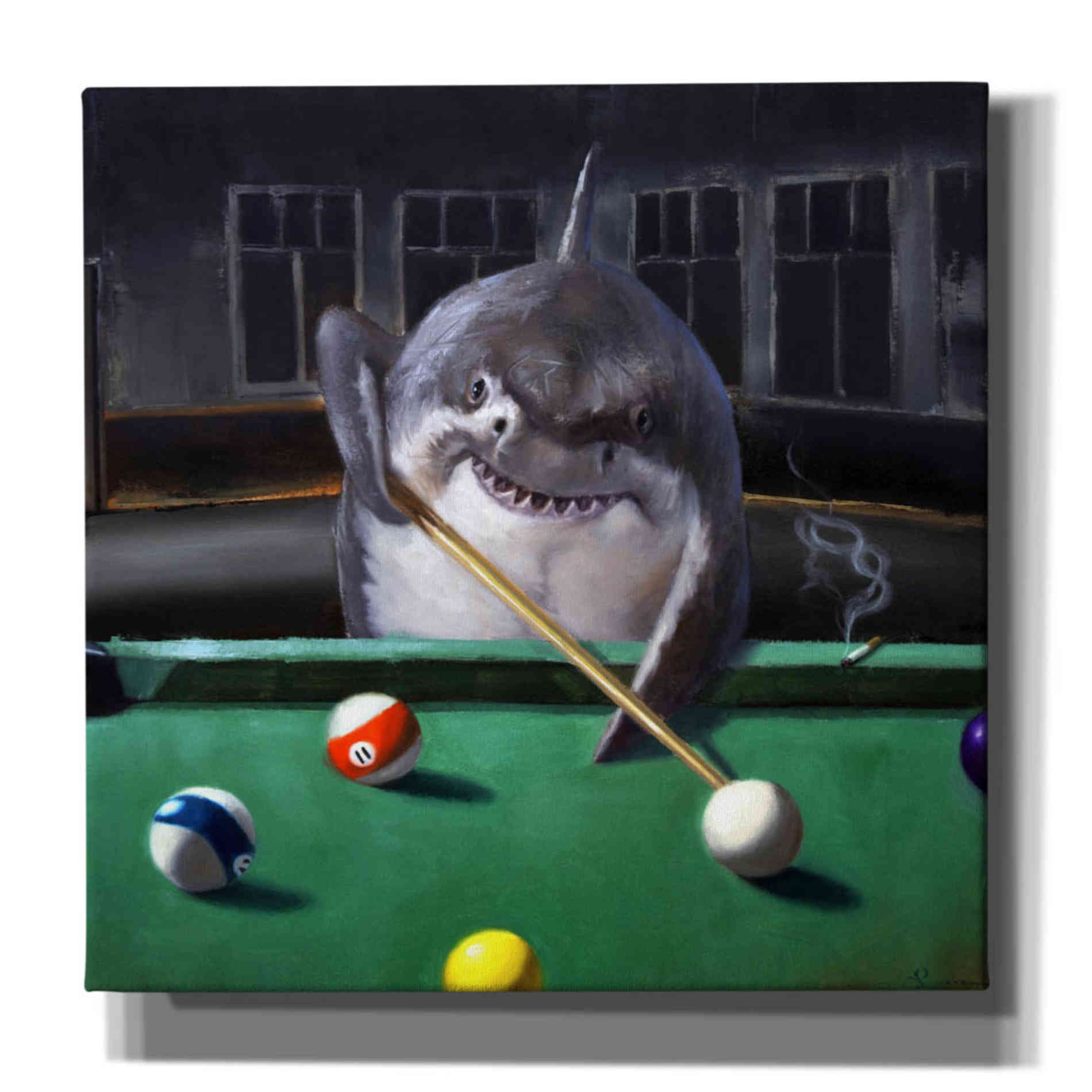 'Pool Shark' by Lucia Heffernan, Canvas Wall Art