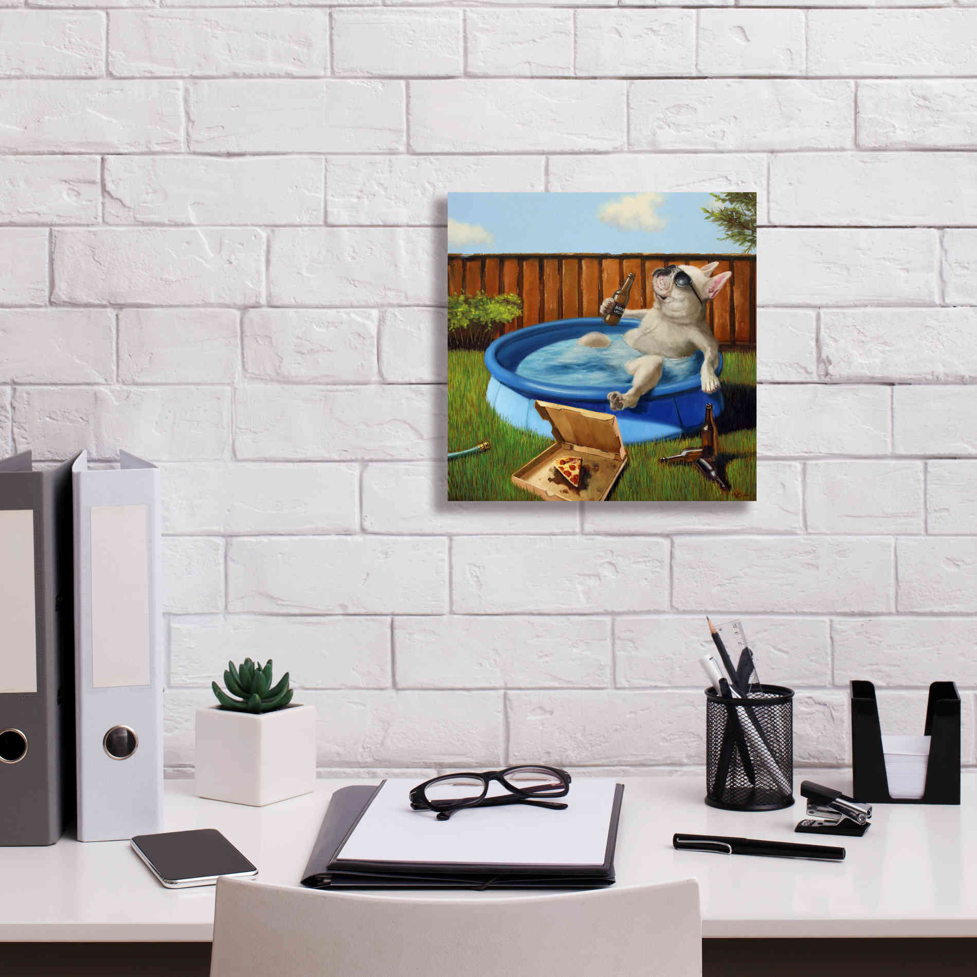 'When Human Is Away' by Lucia Heffernan, Canvas Wall Art,12x12