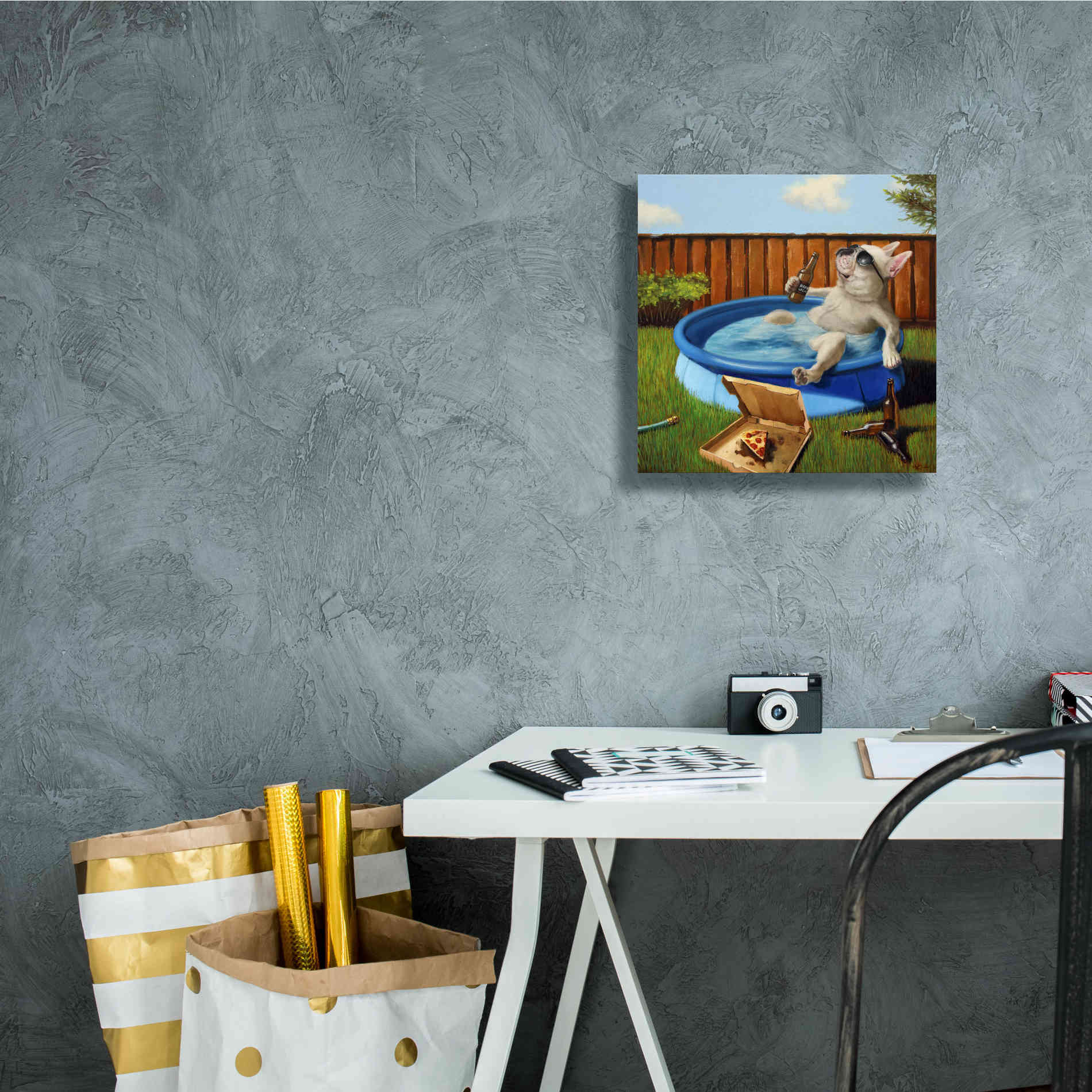 'When Human Is Away' by Lucia Heffernan, Canvas Wall Art,12x12