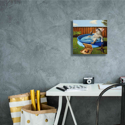 Image of 'When Human Is Away' by Lucia Heffernan, Canvas Wall Art,12x12