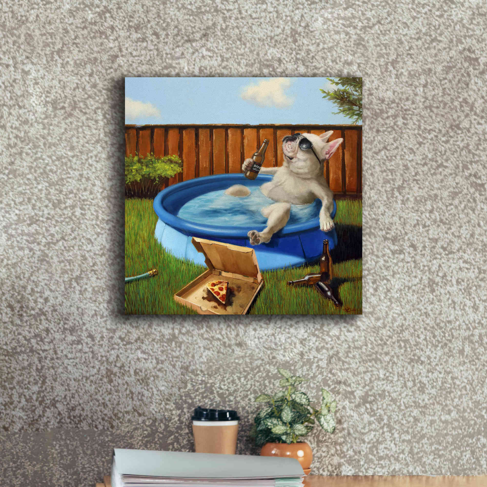 'When Human Is Away' by Lucia Heffernan, Canvas Wall Art,18x18