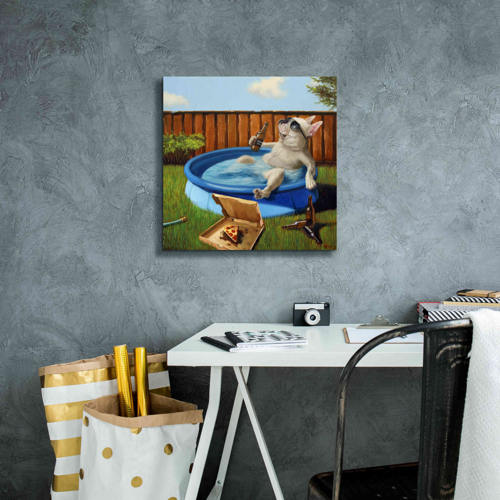 'When Human Is Away' by Lucia Heffernan, Canvas Wall Art,18x18