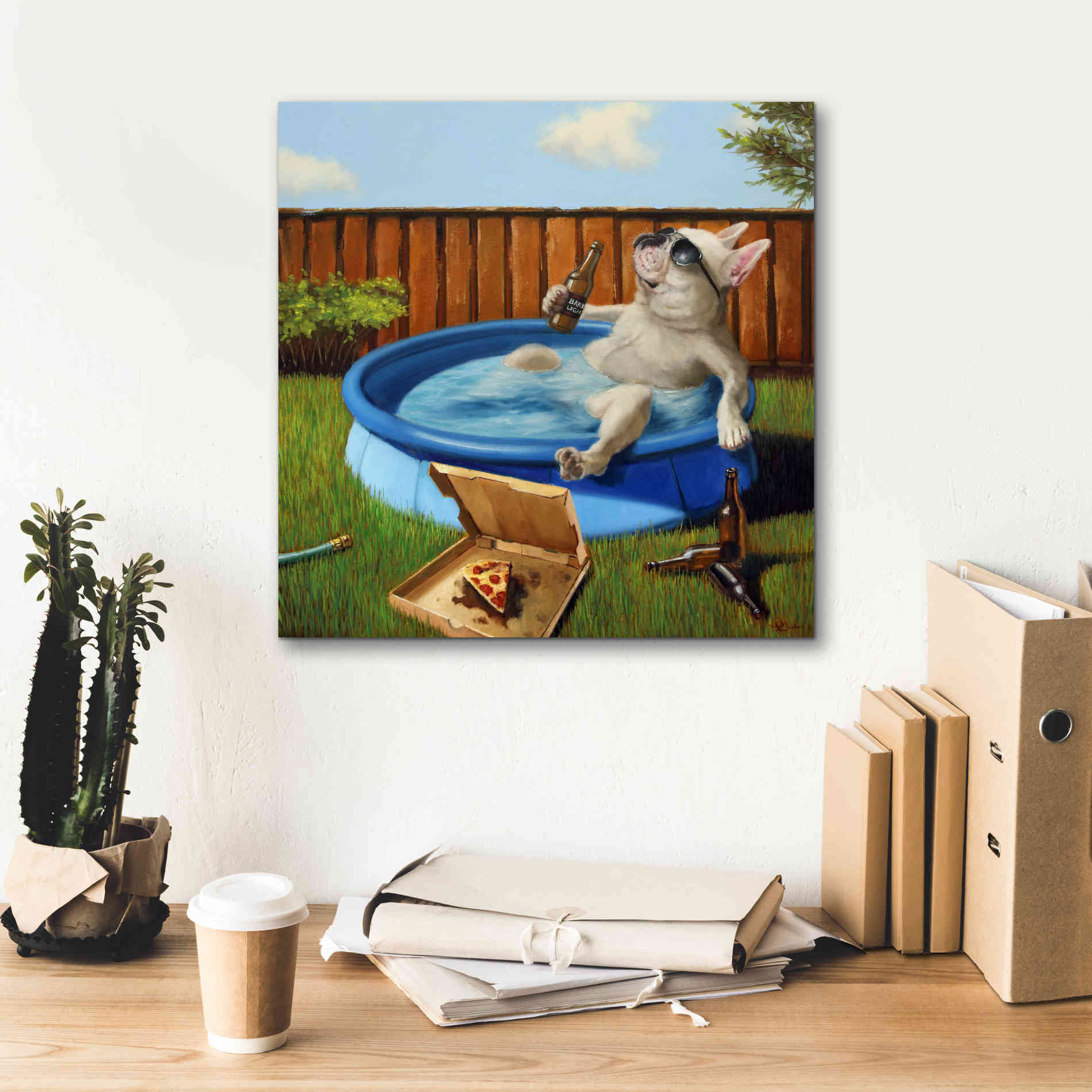 'When Human Is Away' by Lucia Heffernan, Canvas Wall Art,18x18