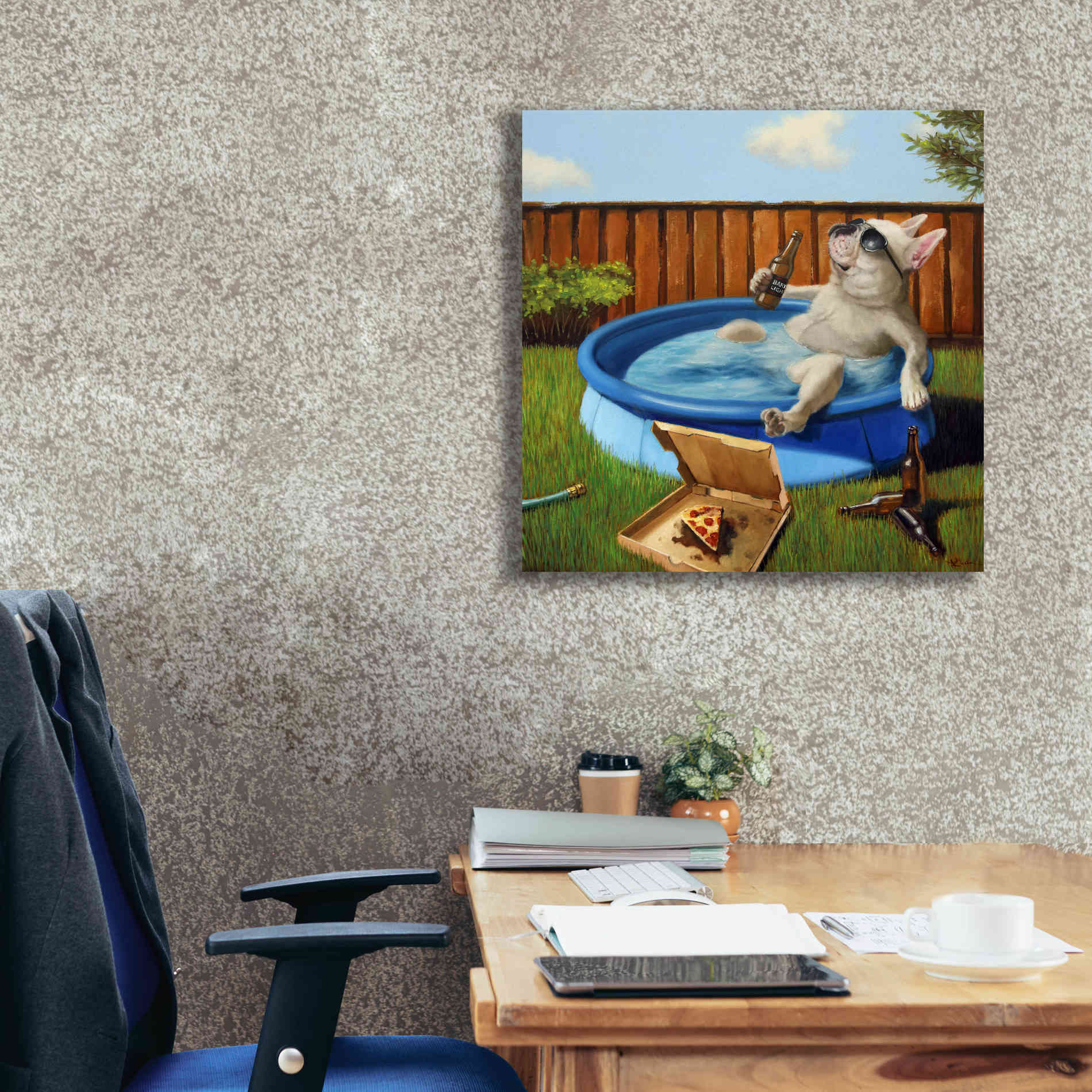 'When Human Is Away' by Lucia Heffernan, Canvas Wall Art,26x26