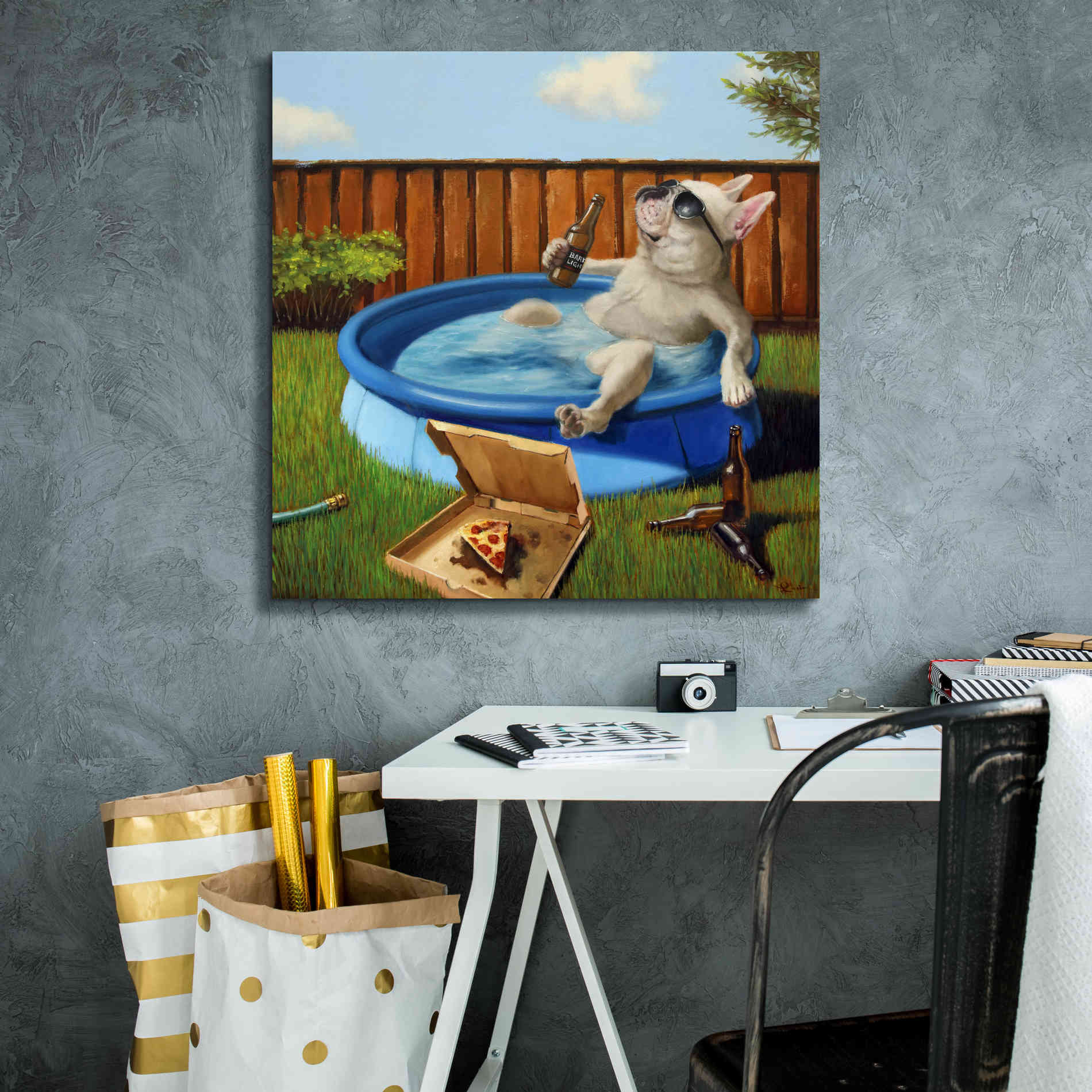 'When Human Is Away' by Lucia Heffernan, Canvas Wall Art,26x26