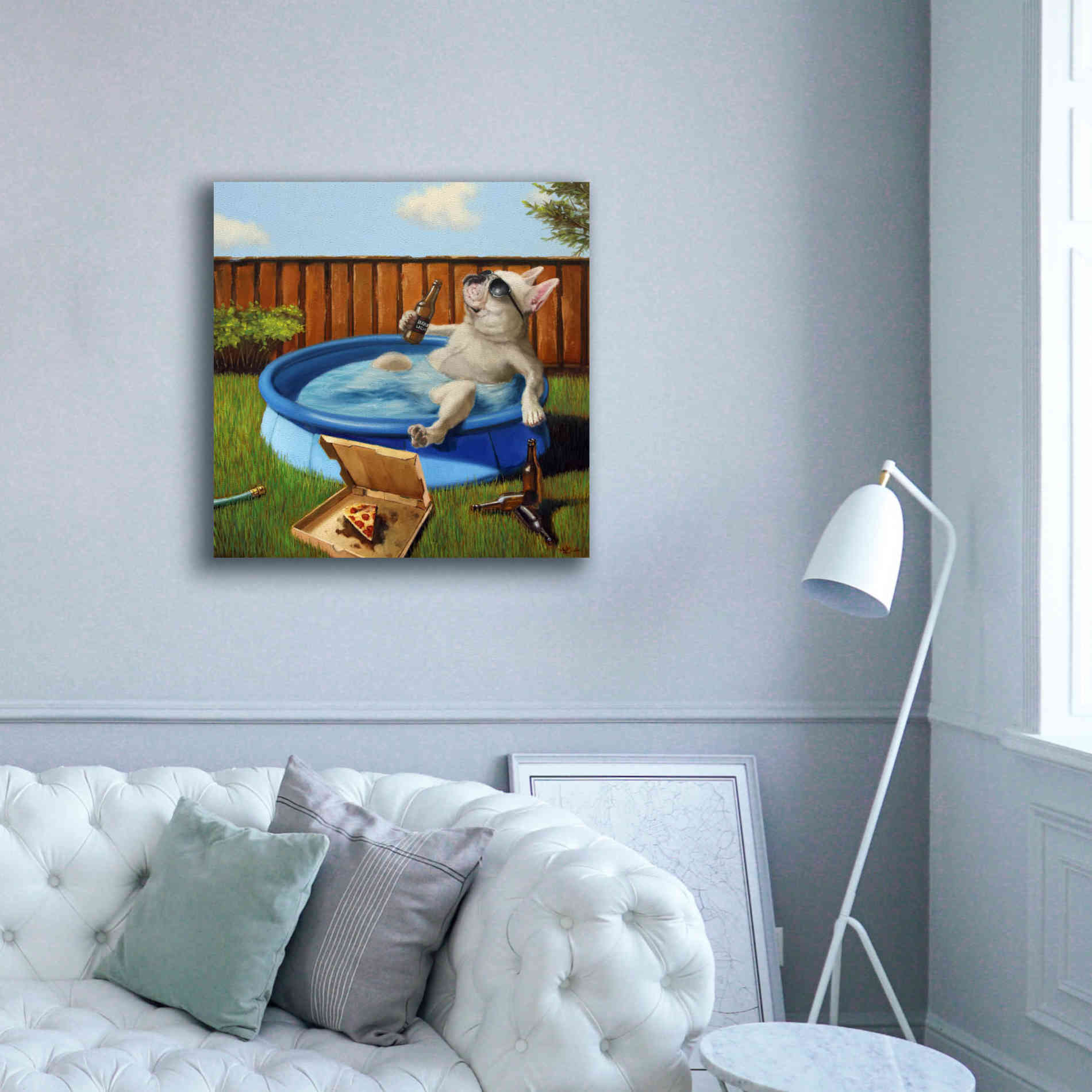 'When Human Is Away' by Lucia Heffernan, Canvas Wall Art,37x37