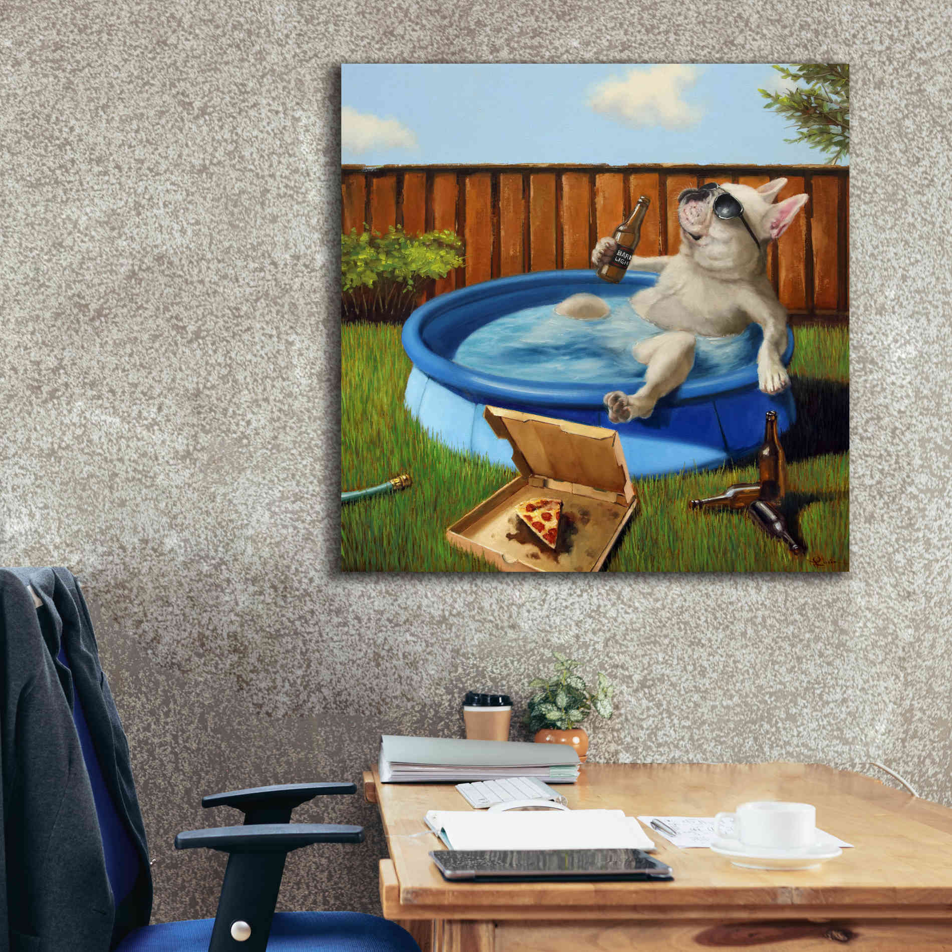 'When Human Is Away' by Lucia Heffernan, Canvas Wall Art,37x37