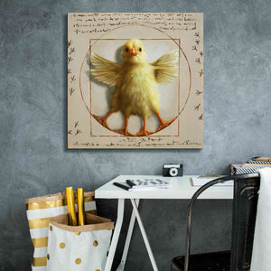 'Vitruvian Chick' by Lucia Heffernan, Canvas Wall Art,26x26