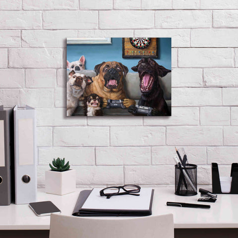 Image of 'Gamers' by Lucia Heffernan, Canvas Wall Art,16x12