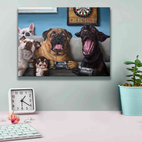 Image of 'Gamers' by Lucia Heffernan, Canvas Wall Art,16x12