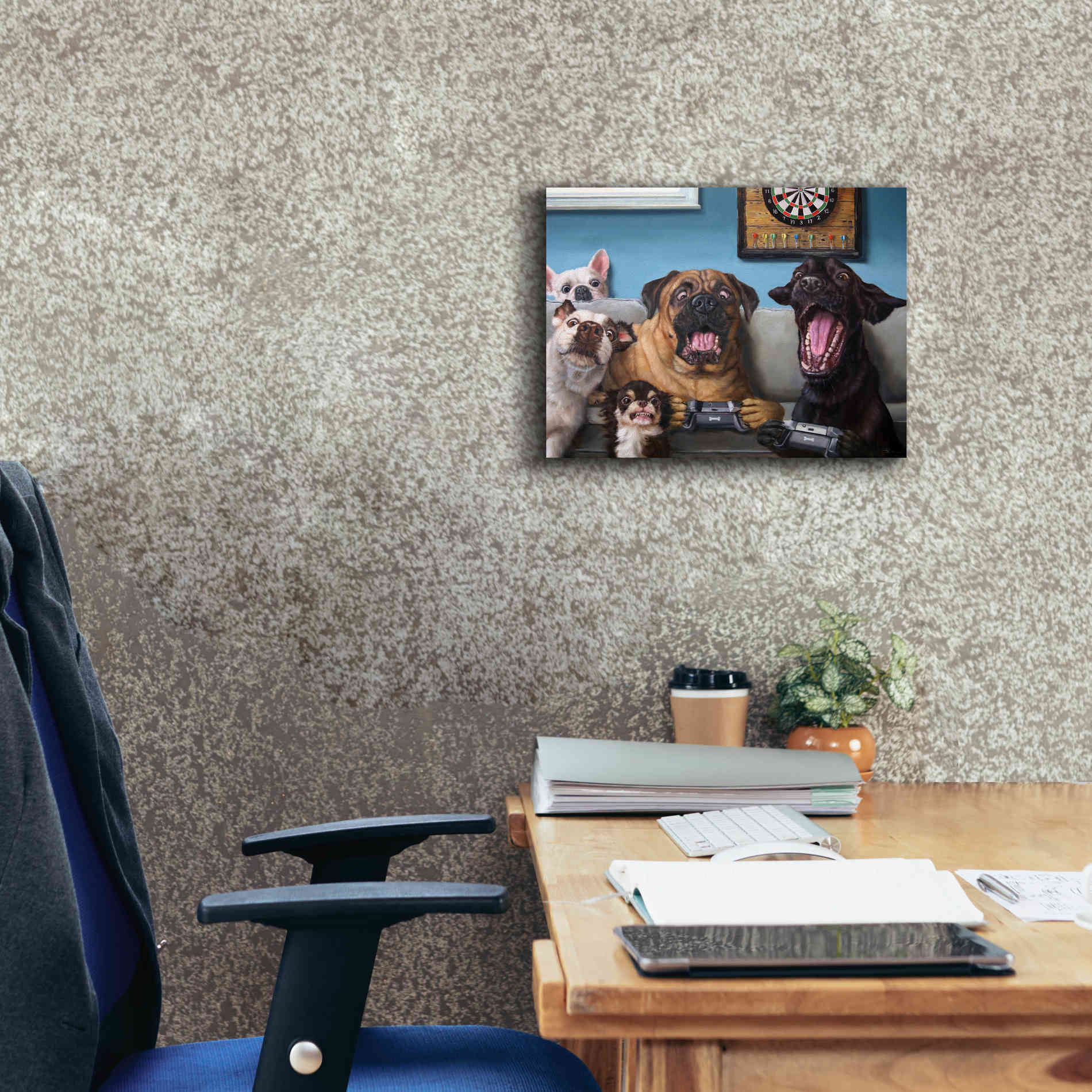 'Gamers' by Lucia Heffernan, Canvas Wall Art,16x12