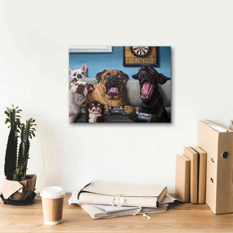 Image of 'Gamers' by Lucia Heffernan, Canvas Wall Art,16x12