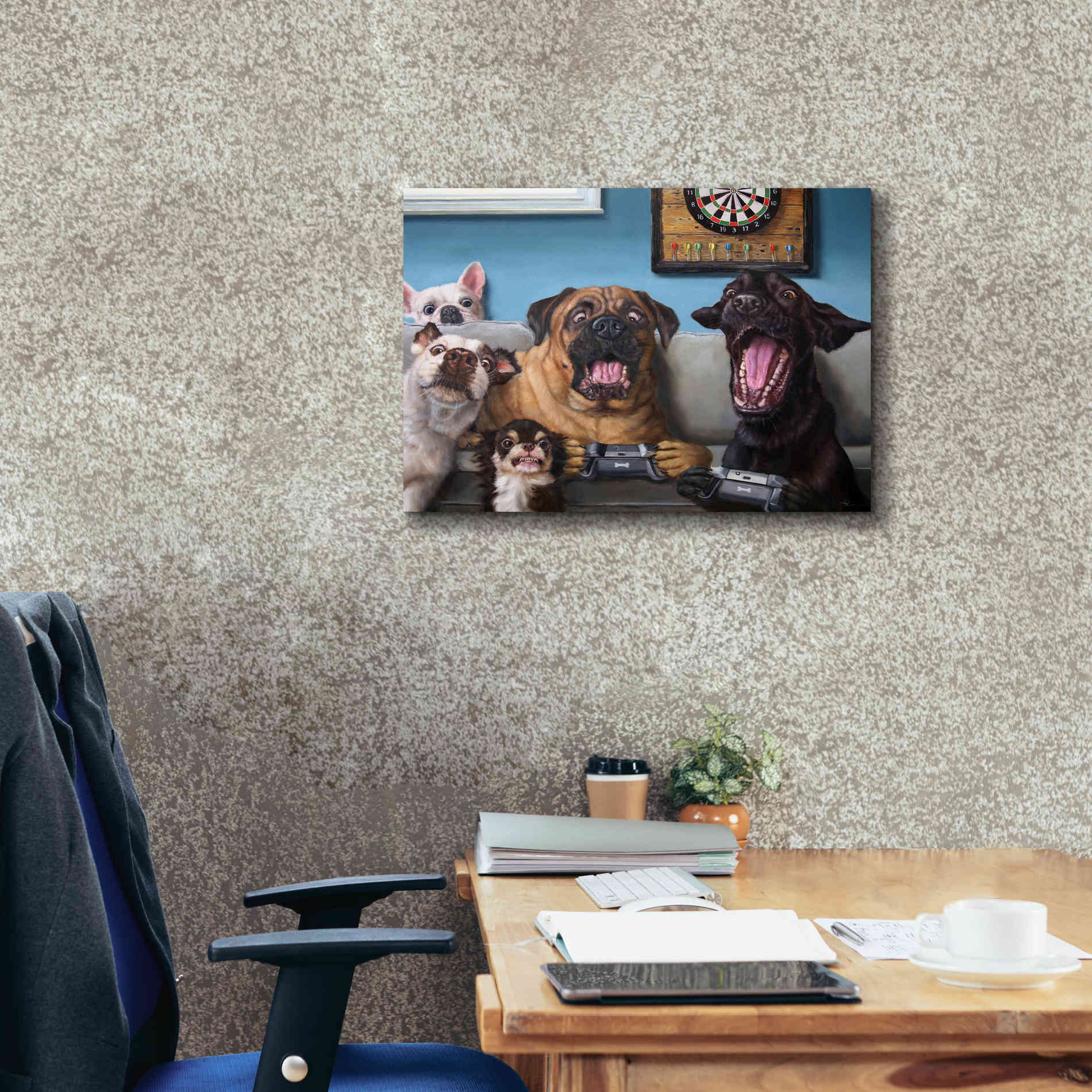 'Gamers' by Lucia Heffernan, Canvas Wall Art,24x20