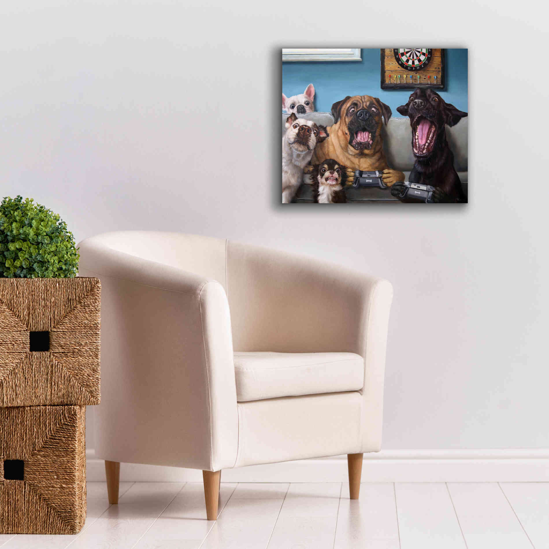 'Gamers' by Lucia Heffernan, Canvas Wall Art,24x20