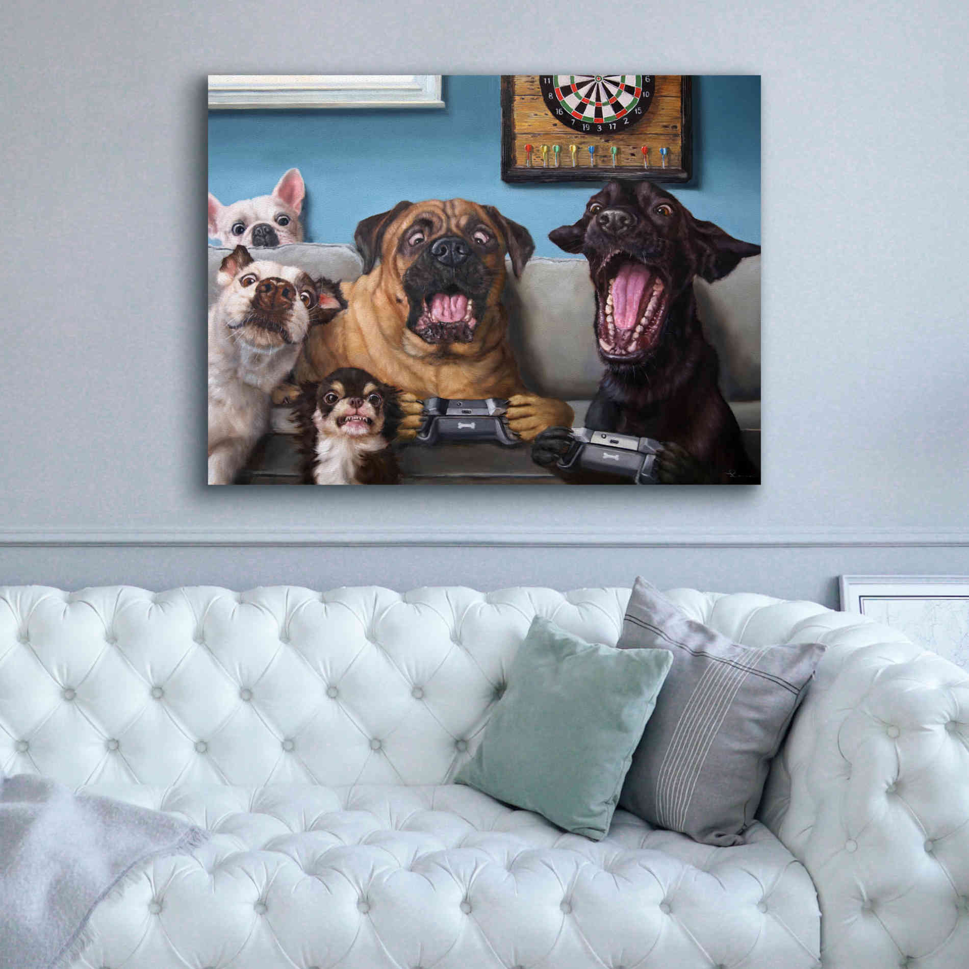 'Gamers' by Lucia Heffernan, Canvas Wall Art,54x40