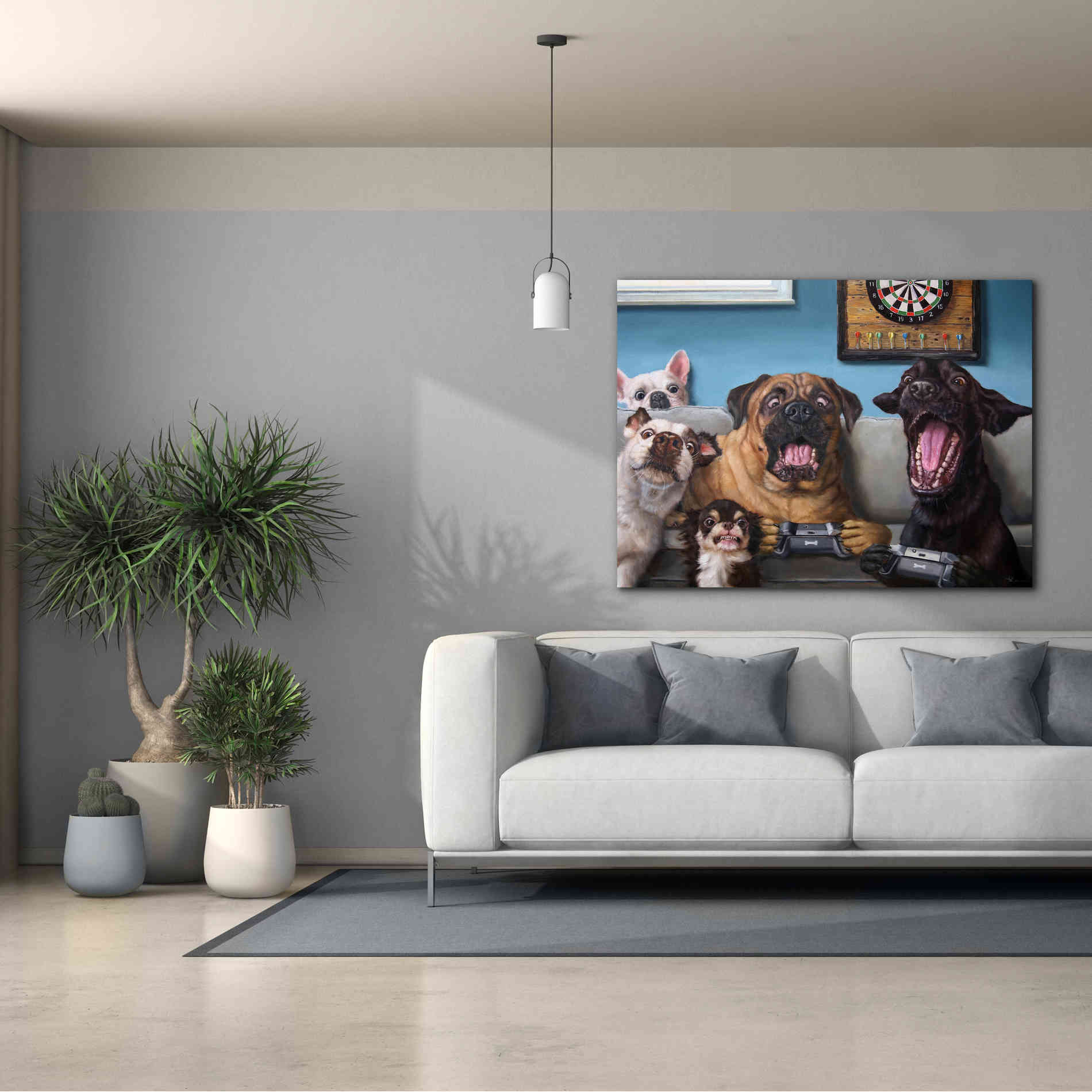 'Gamers' by Lucia Heffernan, Canvas Wall Art,54x40