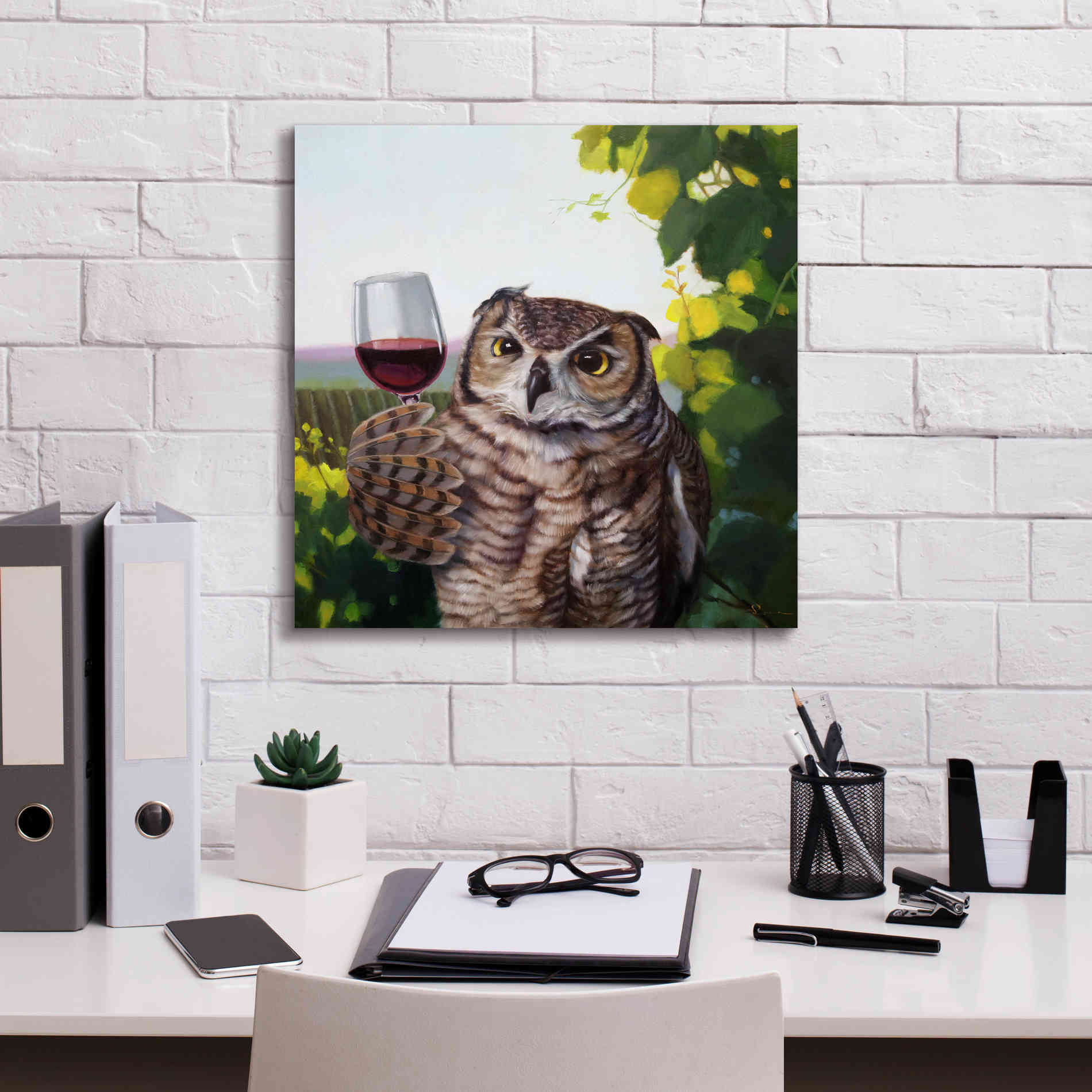 'The Connoisseur' by Lucia Heffernan, Canvas Wall Art,18x18