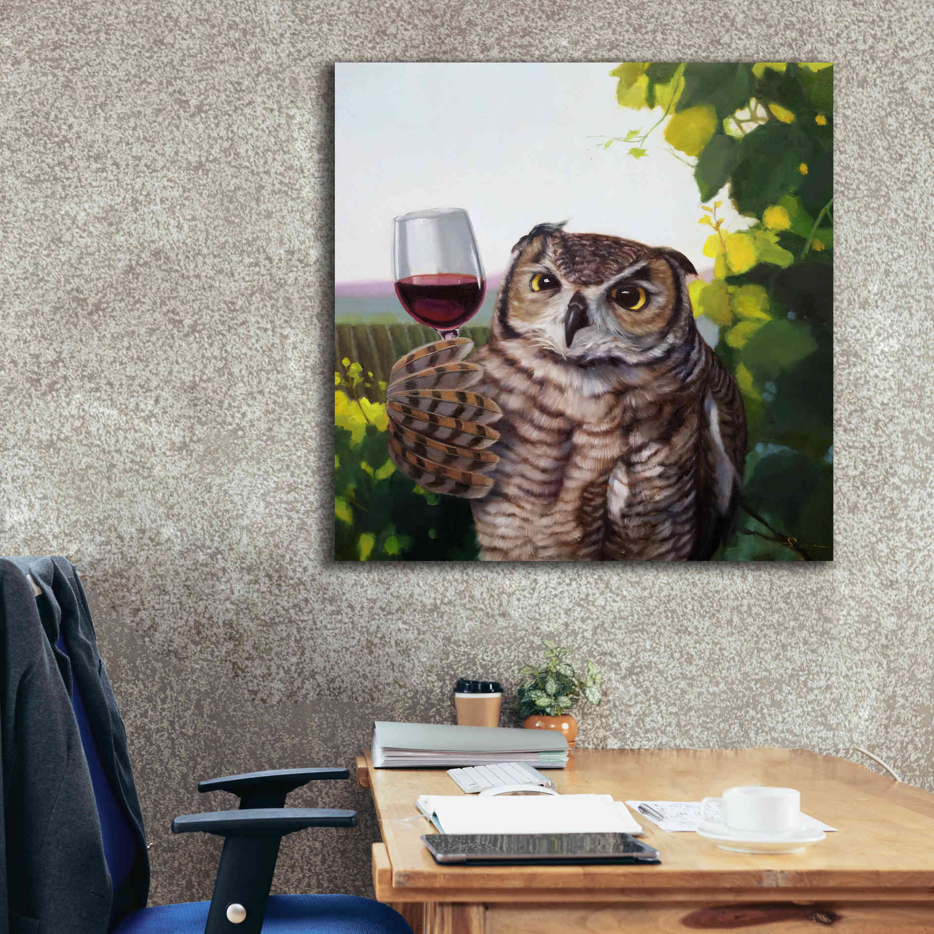 'The Connoisseur' by Lucia Heffernan, Canvas Wall Art,37x37