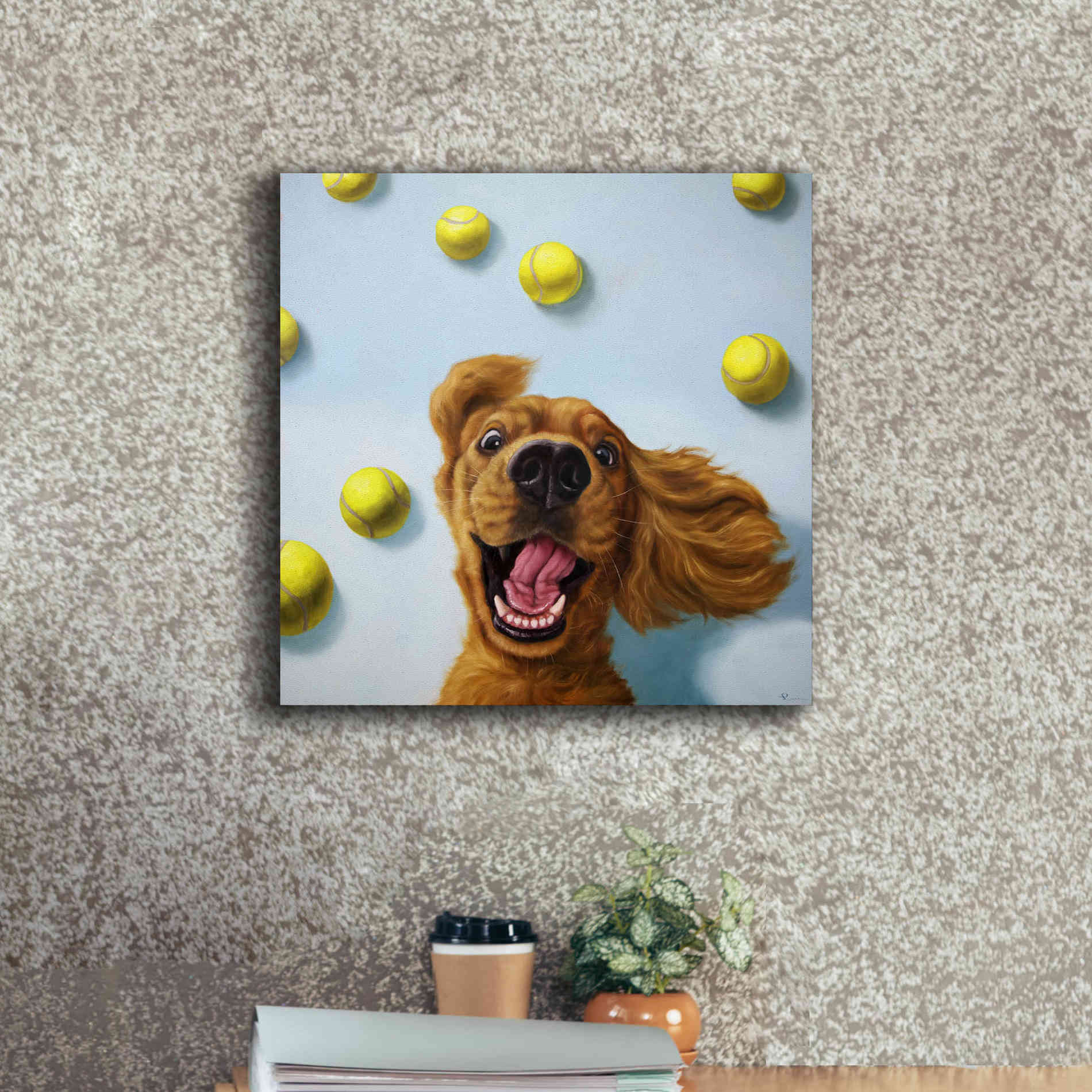 'Ball Boy' by Lucia Heffernan, Canvas Wall Art,18x18