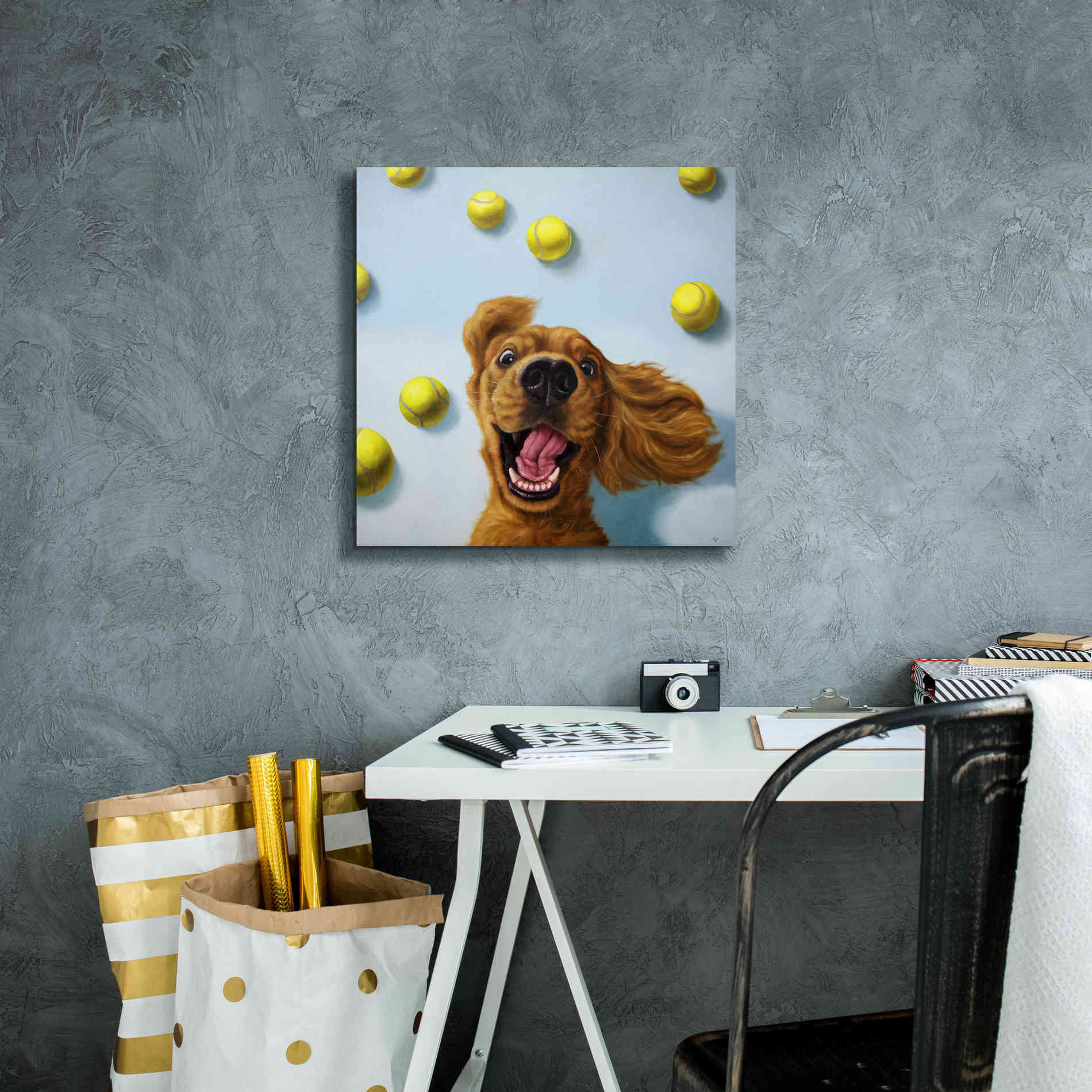 'Ball Boy' by Lucia Heffernan, Canvas Wall Art,18x18